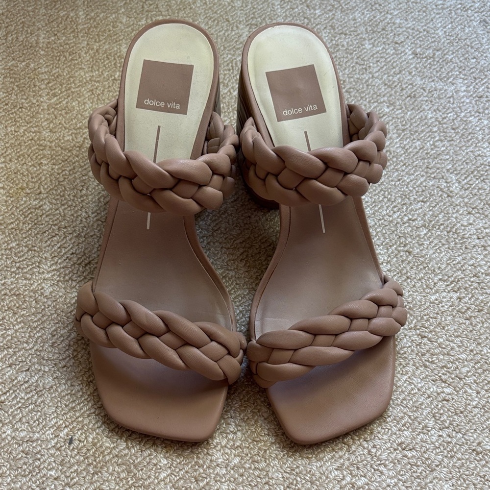 Dolce Vita Women's Braided Beige Sandals